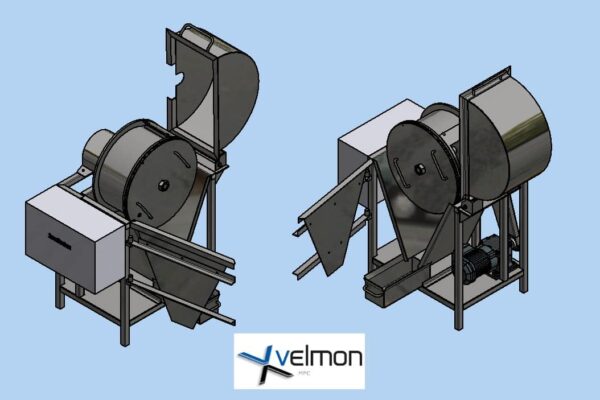 Engineering een getekende kolenmolen als voorbeeld voor Velmon MPC dat met een werktekening passende onderdelen worden vervaardigd voor machines